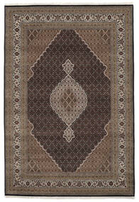 絨毯 タブリーズ Royal 244X358 茶色/ブラック (ウール, インド)