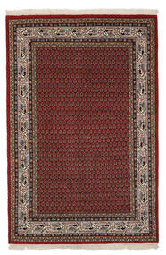  Orientalsk Mir Indisk Tæppe 120X182 Mørkerød/Sort Uld, Indien Carpetvista