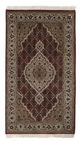 93X164 絨毯 タブリーズ Royal オリエンタル ブラック/茶色 (ウール, インド) Carpetvista