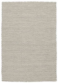 140X200 Tapete Kilim Honey Comb - Branco Creme/Preto Moderno Branco Creme/Preto (Lã, Índia)