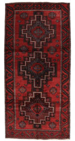 148X304 Tapete Oriental Balúchi Passadeira Preto/Vermelho Escuro (Lã, Pérsia/Irão) Carpetvista
