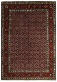  Orientalischer Täbriz 40 Raj Teppich 199X287 Schwarz/Braun Wolle, Persien/Iran