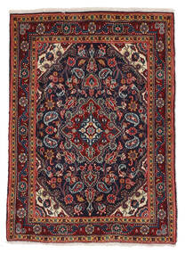 67X93 絨毯 オリエンタル ジョザン ブラック/ダークレッド (ウール, ペルシャ/イラン) Carpetvista