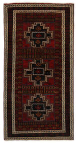  Baluch Rug 120X232 Persian Wool Black/Brown Small Carpetvista