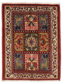 67X85 Alfombra Oriental Sarough Negro/Marrón (Lana, Persia/Irán) Carpetvista