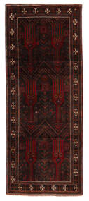 絨毯 ペルシャ バルーチ 116X277 廊下 カーペット ブラック/ダークレッド (ウール, ペルシャ/イラン)