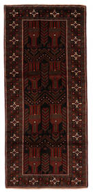 絨毯 ペルシャ バルーチ 133X290 廊下 カーペット ブラック/茶色 (ウール, ペルシャ/イラン)