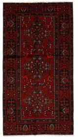  Baluch Rug 154X267 Persian Wool Black/Dark Red Small Carpetvista