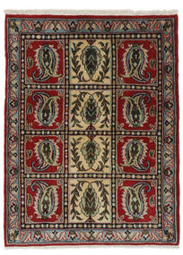  65X85 Kashan Fine Szőnyeg Fekete/Barna Perzsia/Irán
 Carpetvista