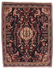  Oriental Asadabad Rug 70X91 Black/Dark Red Wool, Persia/Iran Carpetvista