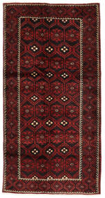 絨毯 オリエンタル バルーチ 135X265 ブラック/ダークレッド (ウール, ペルシャ/イラン)