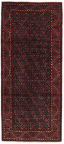  Orientalisk Beluch 132X300 Hallmatta Svart/Mörkröd Ull, Persien/Iran Carpetvista
