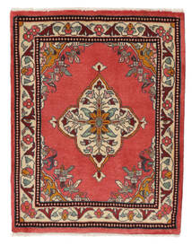 Sarough Teppe 65X84 Mørk Rød/Svart Ull, Persia/Iran Carpetvista