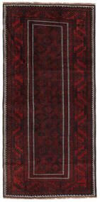  Baluch Rug 112X230 Persian Wool Black/Dark Red Small Carpetvista