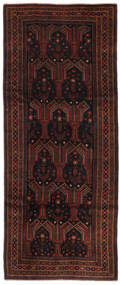  Persian Baluch Rug 111X273 Runner
 Black/Dark Red (Wool, Persia/Iran)