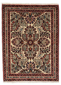 63X83 絨毯 オリエンタル アサダバード ブラック/ダークレッド (ウール, ペルシャ/イラン) Carpetvista