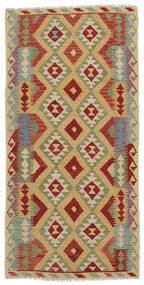  102X207 Small Kilim Afghan Old Style Rug Wool, Carpetvista