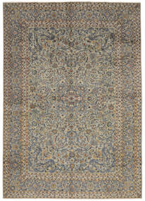  Persialainen Keshan Fine Matot 302X420 Tummankeltainen/Ruskea Carpetvista