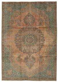絨毯 Colored Vintage - Persien/Iran 230X326 茶色/ダークイエロー (ウール, ペルシャ/イラン)
