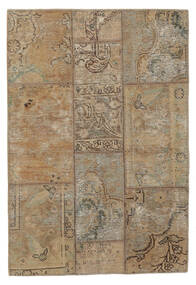 Patchwork - Persien/Iran Matto 103X153 Ruskea/Oranssi Villa, Persia/Iran Carpetvista