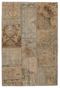 Patchwork - Persien/Iran Rug 104X155 Brown/Orange Wool, Persia/Iran Carpetvista