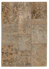 105X152 Patchwork - Persien/Iran Teppich Moderner Braun/Orange (Wolle, Persien/Iran) Carpetvista