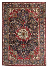 絨毯 タブリーズ 224X328 ブラック/茶色 (ウール, ペルシャ/イラン)