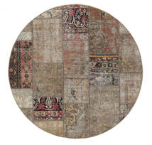  Ø 150 Patchwork - Persien/Iran Matto Moderni Pyöreä Ruskea/Oranssi (Villa, Persia/Iran) Carpetvista