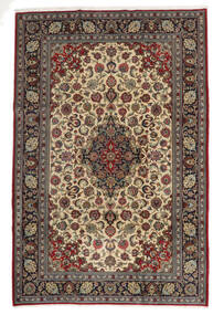  Orientalischer Ghom Kork/Seide Teppich 200X300 Braun/Schwarz Wolle, Persien/Iran Carpetvista