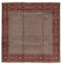 Tapete Oriental Moud 240X244 Quadrado Castanho/Vermelho Escuro (Lã, Pérsia/Irão)