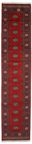 78X380 Pakistan Bokhara 2Ply Orientalisk Hallmatta Mörkröd/Svart (Ull, Pakistan) Carpetvista