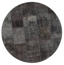  Persian Patchwork - Persien/Iran Ø 200 Black/Dark Grey Carpetvista