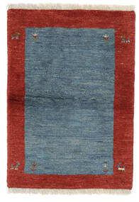 絨毯 ペルシャ ギャッベ ペルシャ 62X88 ダークブルー/ダークレッド (ウール, ペルシャ/イラン)