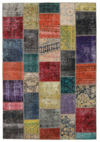  Patchwork - Persien/Iran 163X240 Vintage ペルシャ ウール 絨毯 ブラック/ダークグレー Carpetvista