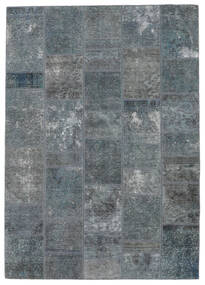 167X237 Tapete Patchwork - Persien/Iran Moderno Cinza Escuro/Preto (Lã, Pérsia/Irão) Carpetvista