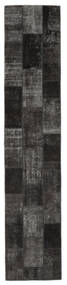 83X404 Patchwork - Persien/Iran Matto Moderni Käytävämatto Musta/Tummanharmaa (Villa, Persia/Iran) Carpetvista