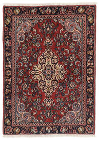 62X87 Hamadan Shahrbaf Rug Oriental Black/Dark Red (Wool, Persia/Iran) Carpetvista