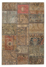 Patchwork - Persien/Iran Teppich 103X153 Braun/Schwarz Wolle, Persien/Iran Carpetvista