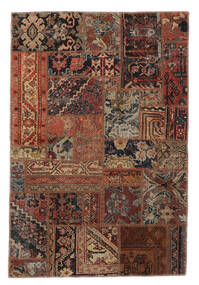100X150 Patchwork - Persien/Iran Rug Modern Brown/Black (Wool, Persia/Iran) Carpetvista