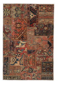 100X152 Patchwork - Persien/Iran Teppich Moderner Braun/Schwarz (Wolle, Persien/Iran) Carpetvista