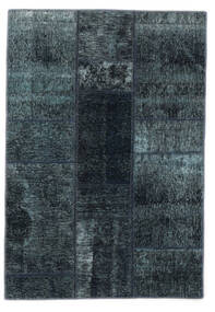  102X150 Patchwork - Persien/Iran Rug Black/Dark Blue Persia/Iran Carpetvista
