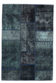  103X153 Patchwork - Persien/Iran Rug Black/Dark Blue Persia/Iran Carpetvista