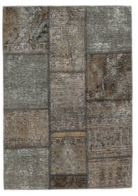  Persischer Patchwork Teppich 104X150 Dunkelgelb/Braun Carpetvista
