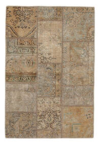 103X156 Tapete Patchwork - Persien/Iran Moderno Castanho/Laranja (Lã, Pérsia/Irão) Carpetvista