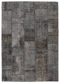 絨毯 ペルシャ Patchwork - Persien/Iran 153X210 ブラック/ダークグレー (ウール, ペルシャ/イラン)
