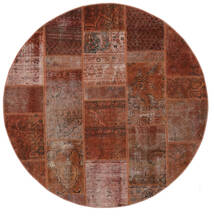  Persialainen Patchwork - Persien/Iran Ø 200 Tummanpunainen/Ruskea Carpetvista