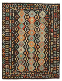  192X243 Kilim Afghan Old Style Rug Wool, Carpetvista