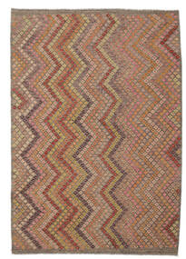  210X295 Kilim Afghan Old Style Rug Wool, Carpetvista