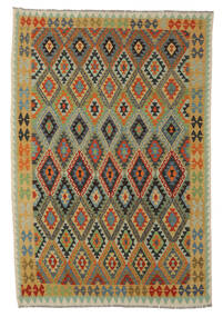  206X298 Kilim Afghan Old Style Rug Wool, Carpetvista