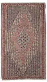 151X264 Tapete Oriental Kilim Senneh Fine Castanho/Vermelho Escuro (Lã, Pérsia/Irão) Carpetvista